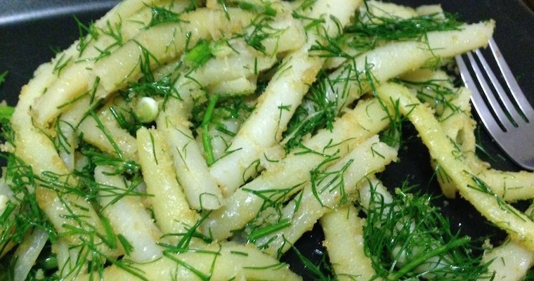 Fasolka szparagowa (zielona i żółta) z koperkiem